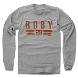 Mens Long Sleeve Heather Gray