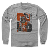 Mens Long Sleeve Heather Gray