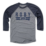 Mens Baseball T-Shirt Navy / Heather Gray