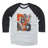 Mens Baseball T-Shirt Black / Ash