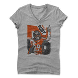 Womens Women's V-Neck Athletic Gray